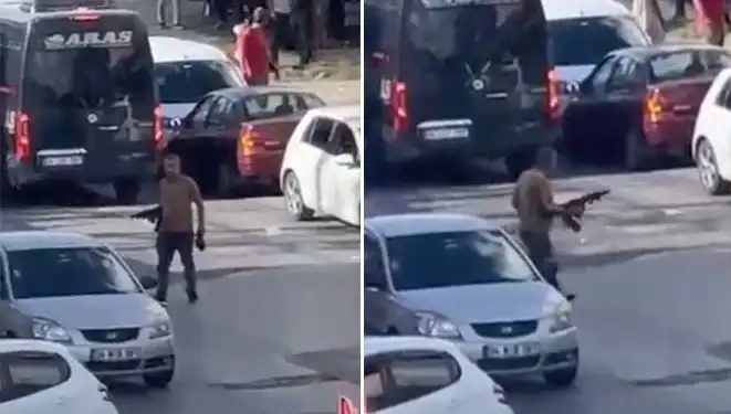 Başakşehir'de Korkunç Anlar: Pompalı Tüfekle Sokağa Çıktı!