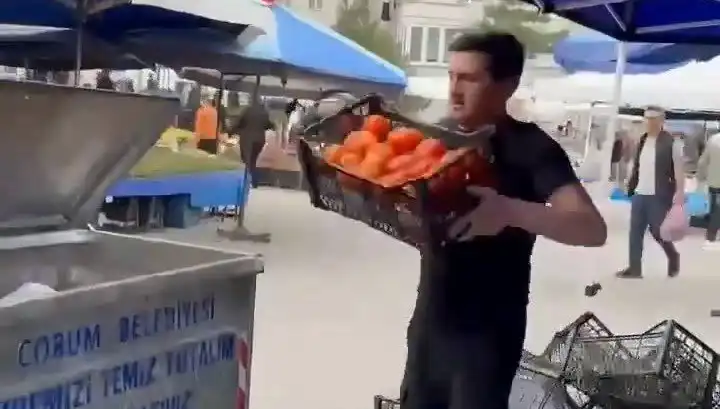 Domatesleri Çöpe Döken Pazarcıya Şok Cezalar! İşte O İddialar!