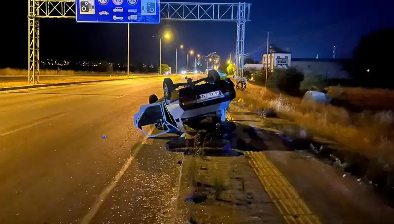 TIR'ın Sıkıştırdığı Otomobil Takla Attı: Talihsiz Kaza Sonrası Yaralı Var!