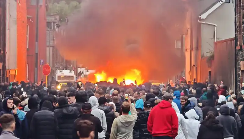Kuzey İrlanda'da Cinsel Saldırı Protestosu: Evler Ateşe Verildi