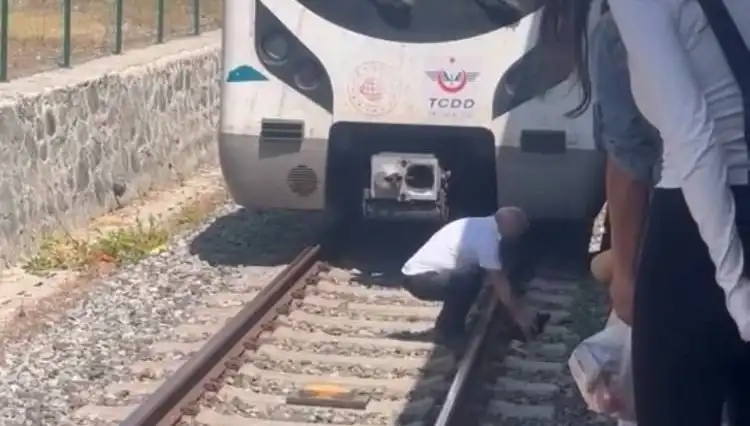 Raylardaki Kediyi Kurtaran Makinistin Kahramanlığı, Marmaray'ı Durdurdu