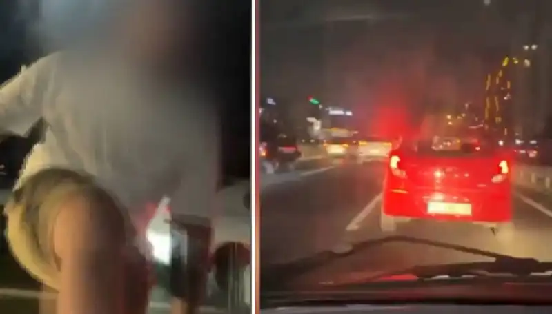Trafik Magandası Gözaltına Alındı: Güvenlik Kamerası Her Şeyi Belgeledi