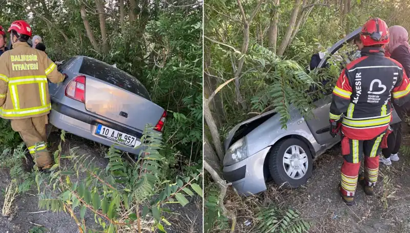 Balıkesir’de Otomobil Şarampole Yuvarlandı, Yaralıların Durumu Ciddi Mi?