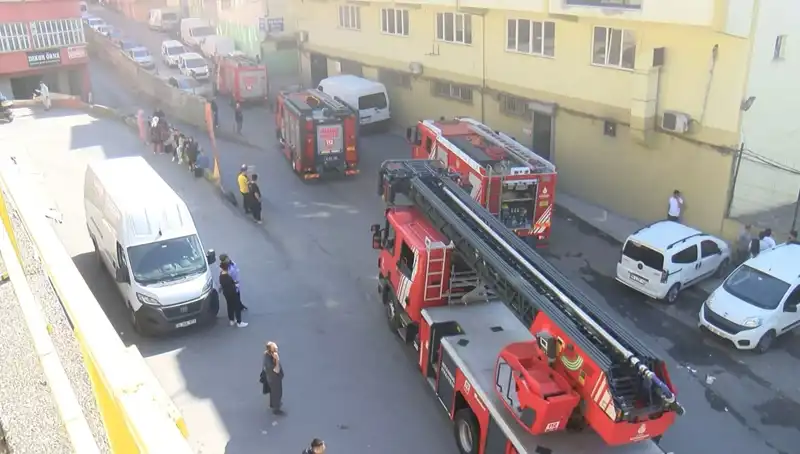 İstanbul'da Tekstil Atölyesinde Meydana Gelen Yangın Korkuttu